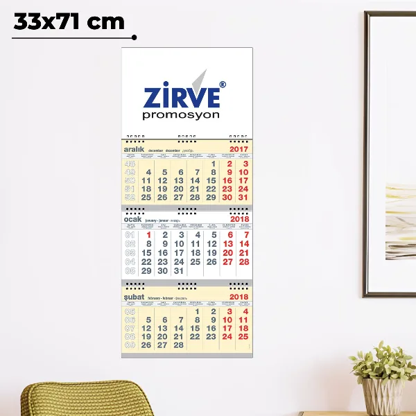 Büyük Gemici Takvimi Üç Spiralli
