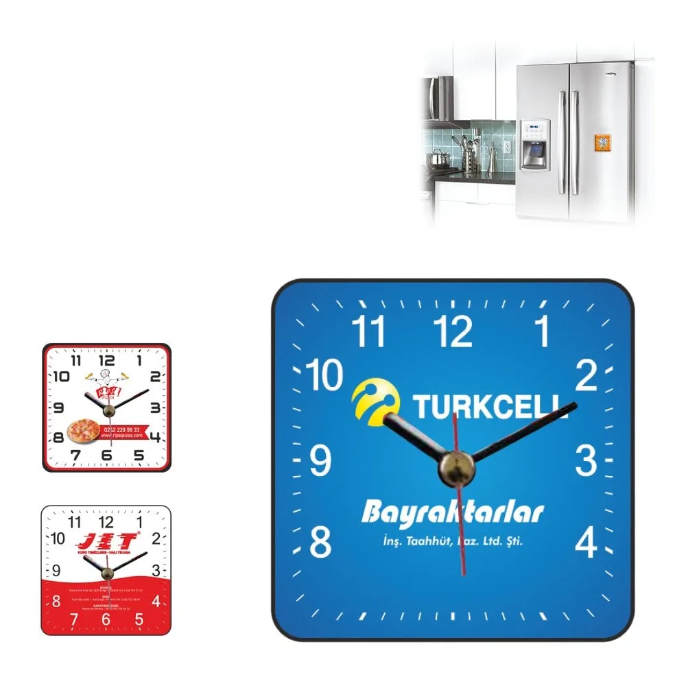Lotus Mıknatıslı Buzdolabı Saati